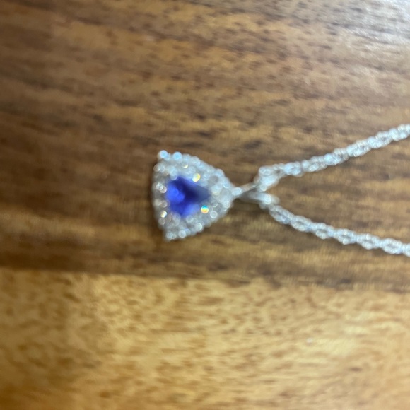 Tanzanite and 14k white gold necklace but Christian Bernard Paris - Picture 3 of 4